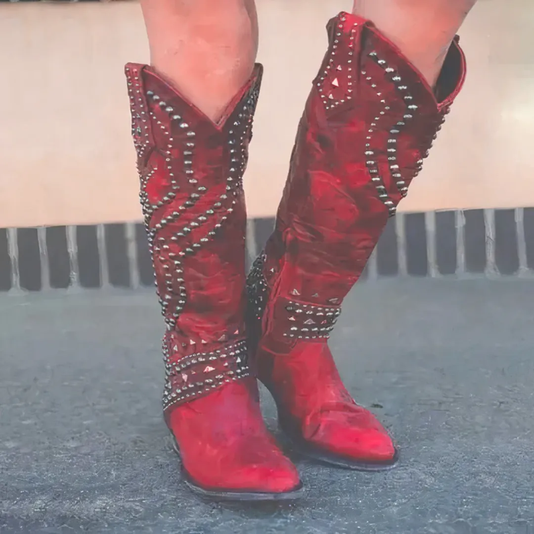 Stylish Western Knee-High Boots for Women sold by Northstyle Fashion product image thumbnail 3