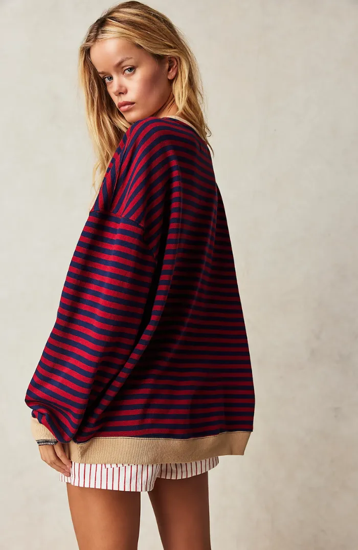 Cozy Striped Oversized Sweater sold by Northstyle Fashion product image thumbnail 2