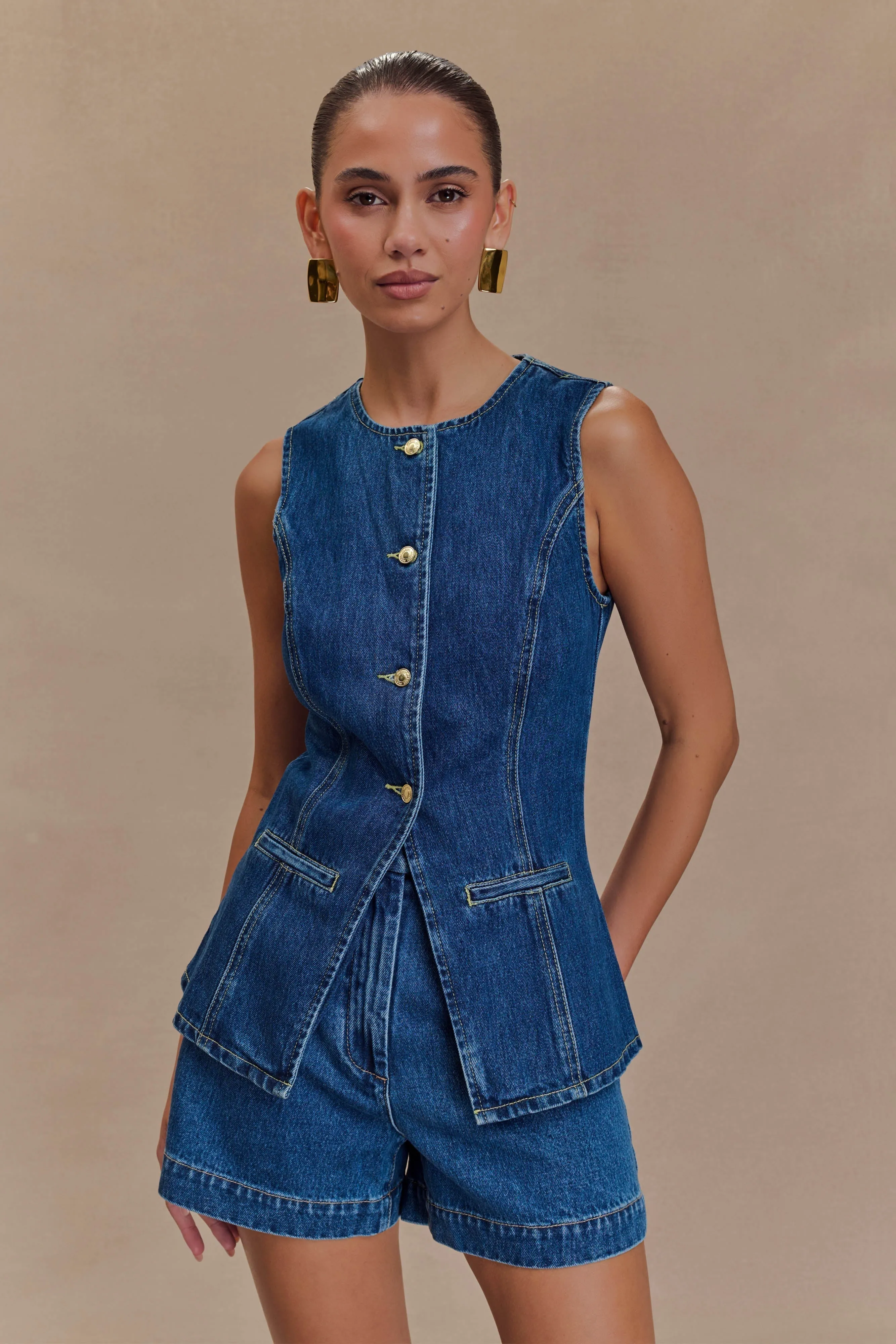 Chic Women's Denim Two-Piece Set - Trendy and Comfortable sold by Northstyle Fashion