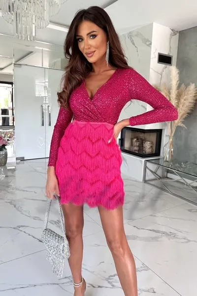 Elegant Sequin Fringe Dress with Glamorous Detail sold by Northstyle Fashion product image thumbnail 4