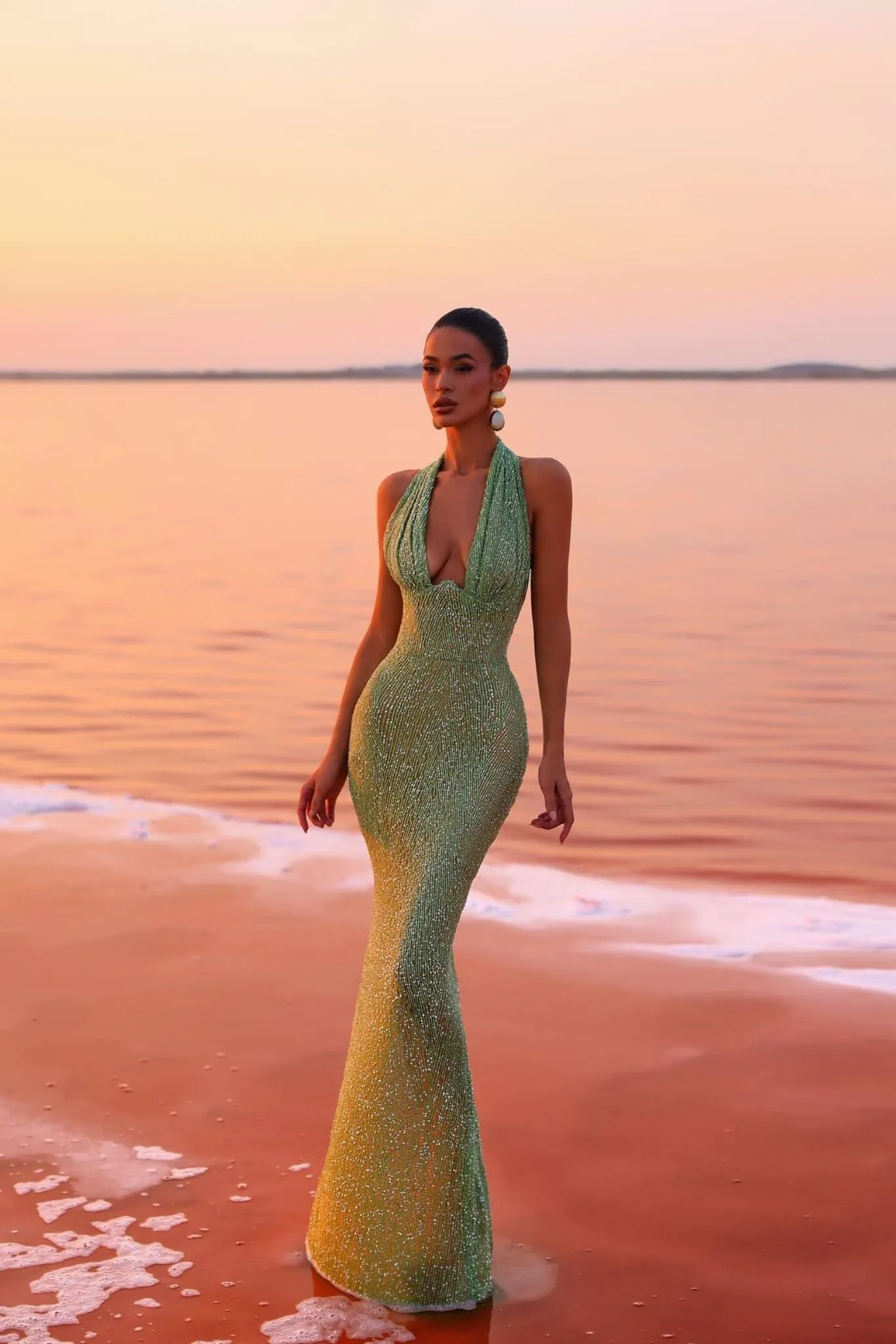 Elegant Emerald Maxi Dress with Alluring Design sold by Northstyle Fashion product image thumbnail 5