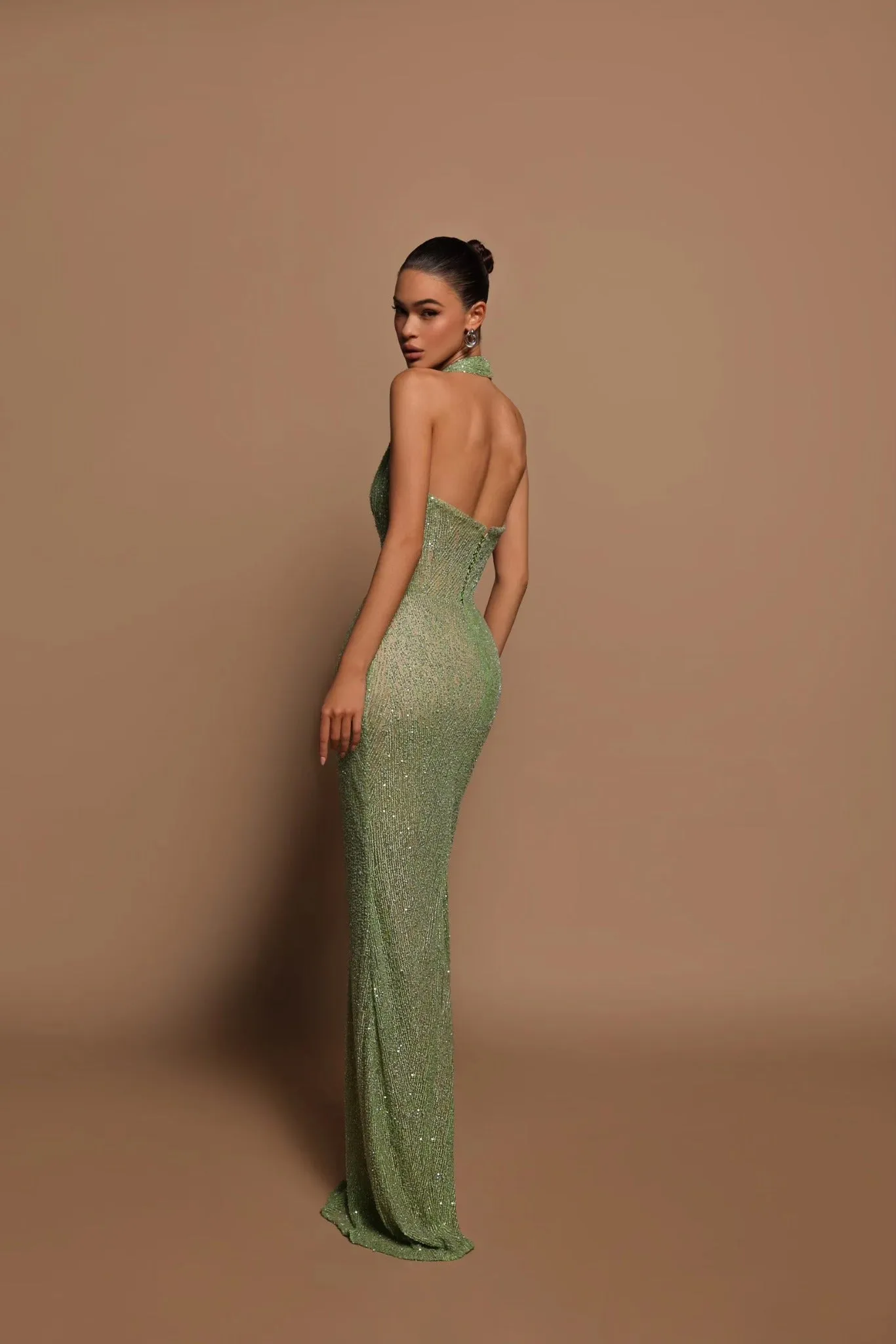 Elegant Emerald Maxi Dress with Alluring Design sold by Northstyle Fashion product image thumbnail 2