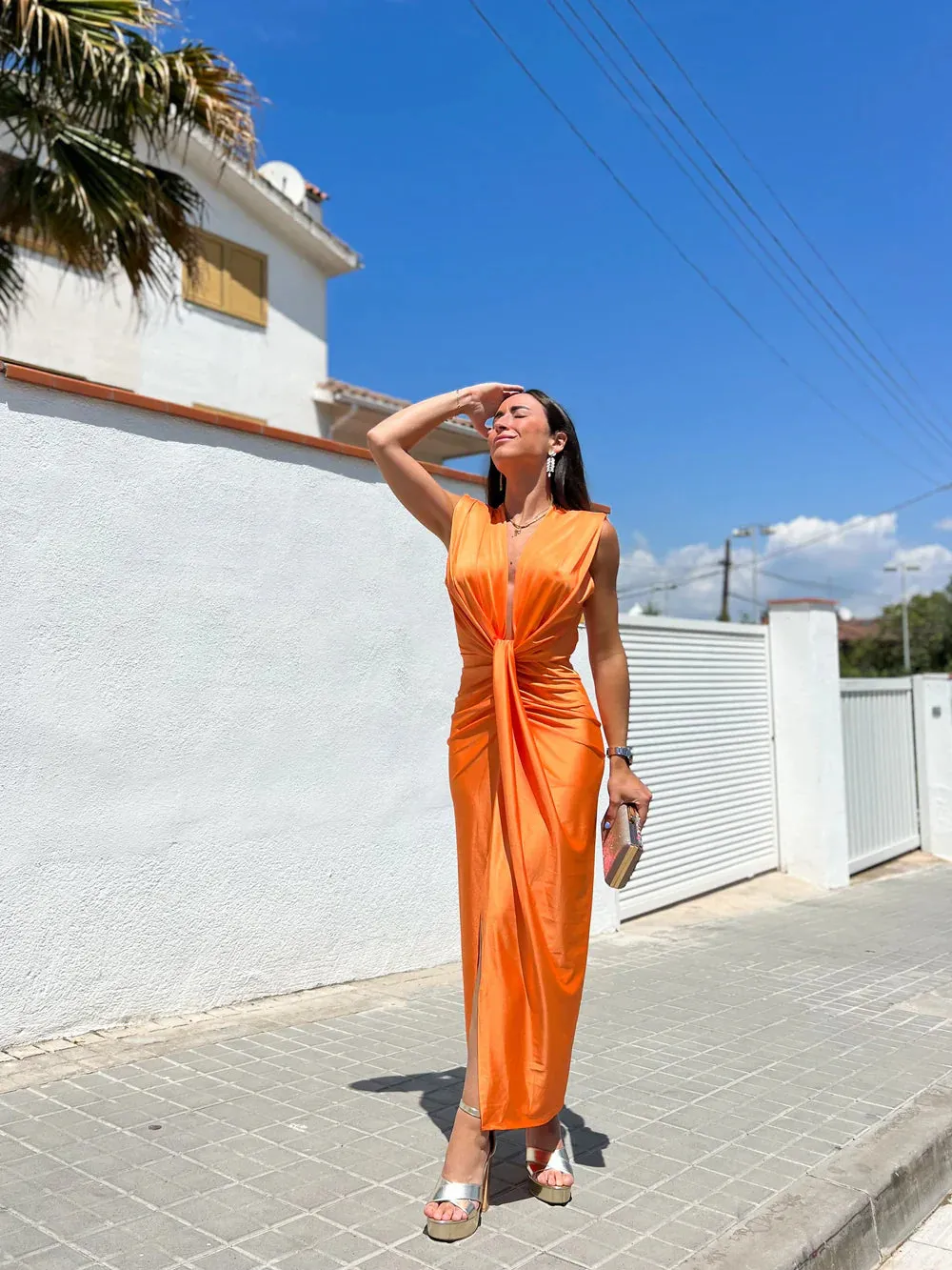 Paloma - Women's Pleated Maxi Dress sold by Northstyle Fashion product image thumbnail 4