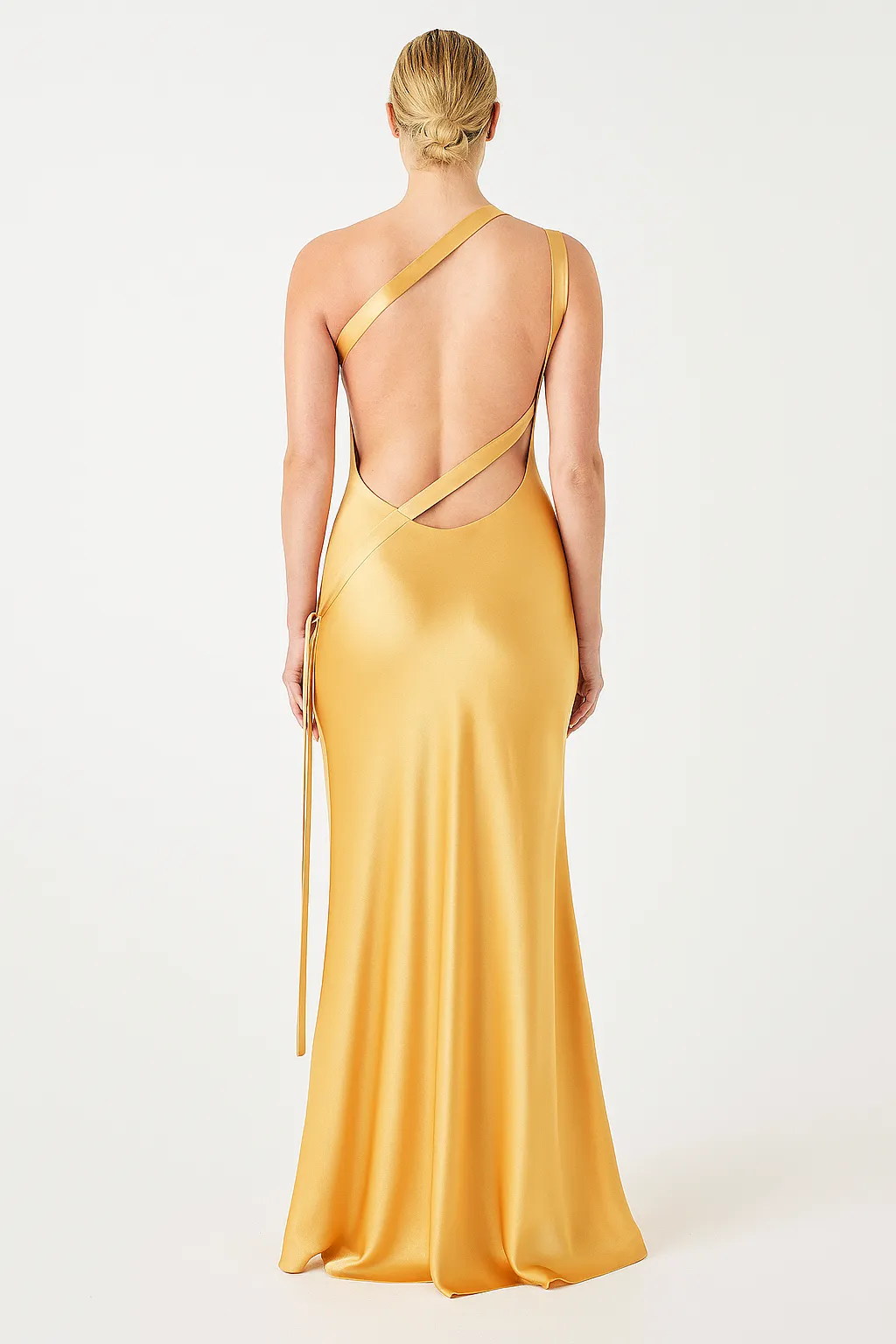 Abigail - Women’s Backless Satin Silk Evening Gown sold by Northstyle Fashion product image thumbnail 4
