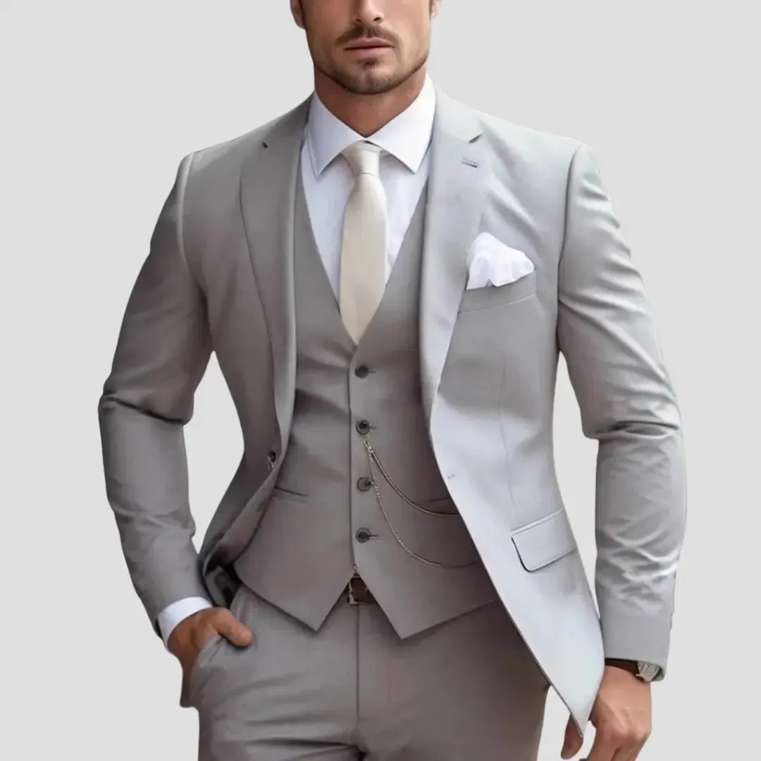 Men's Three-Piece Suit Tailored Slim Fit Blend for Weddings and Groomsmen sold by Northstyle Fashion product image thumbnail 4