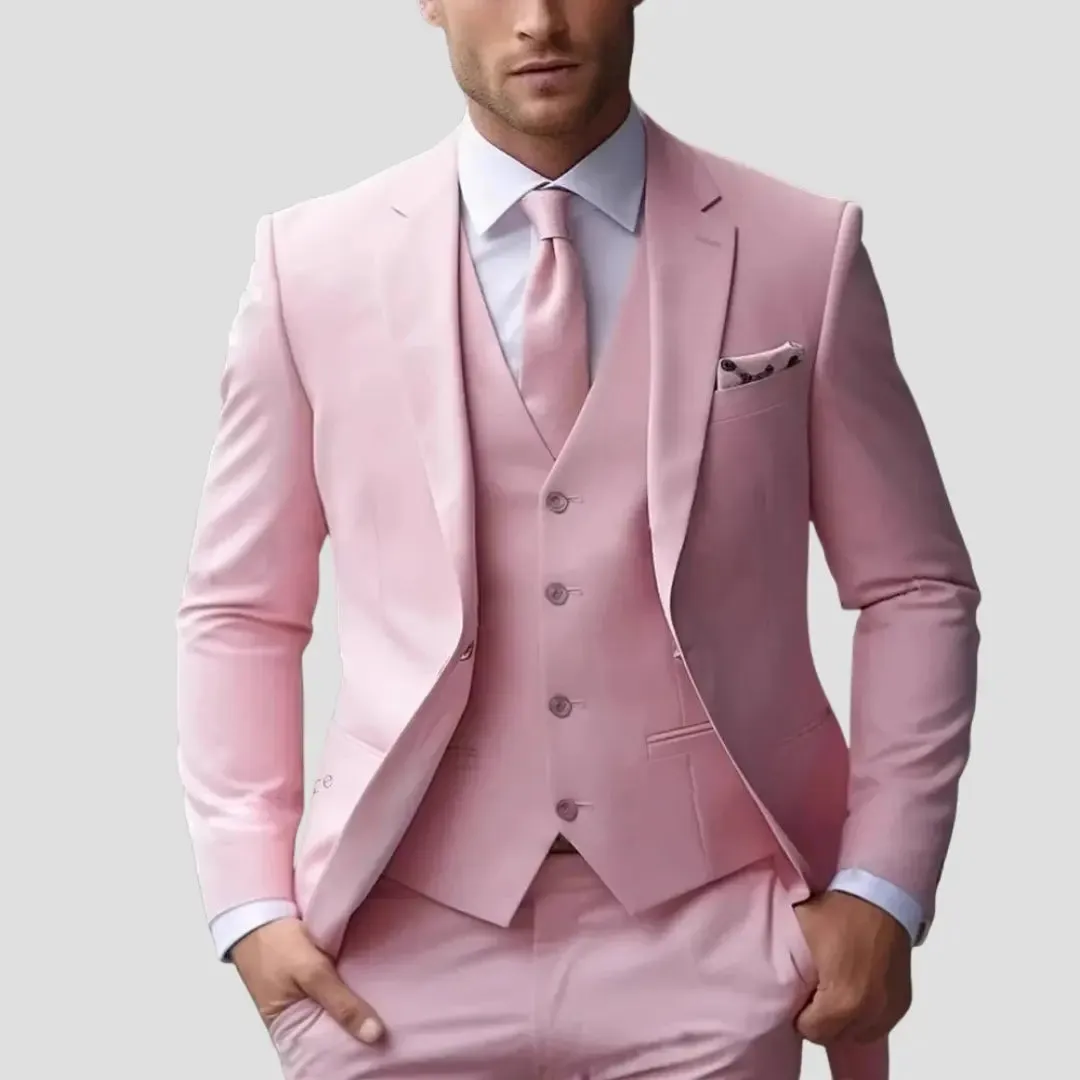 Men's Three-Piece Suit Tailored Slim Fit Blend for Weddings and Groomsmen sold by Northstyle Fashion product image thumbnail 5