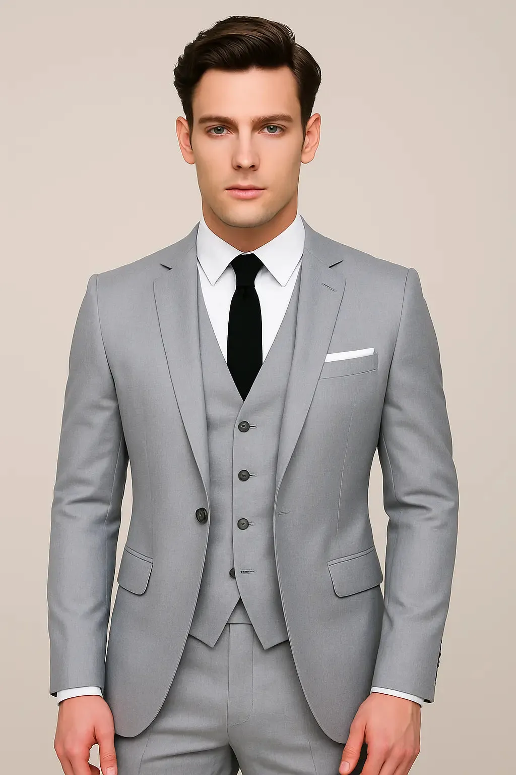 Men's 3-Piece Formal Slim Fit Suit - Single Breasted sold by Northstyle Fashion product image thumbnail 3