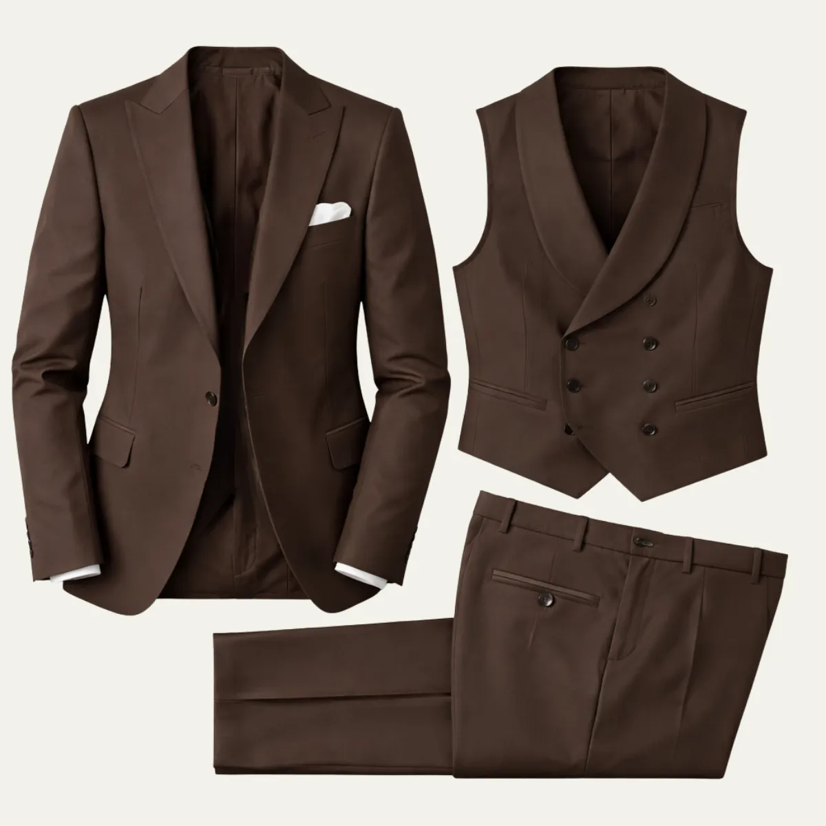 The Pegli Men’s 3 Piece Suit – Slim Fit Luxury Wedding & Dinner Suit Set sold by Northstyle Fashion product image thumbnail 4
