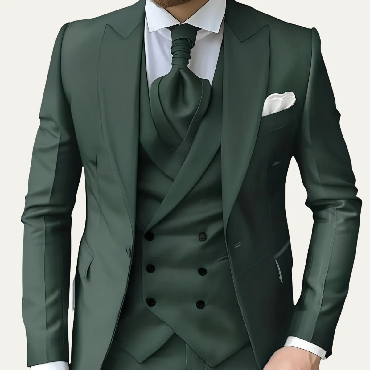 The Pegli Men’s 3 Piece Suit – Slim Fit Luxury Wedding & Dinner Suit Set sold by Northstyle Fashion product image thumbnail 3