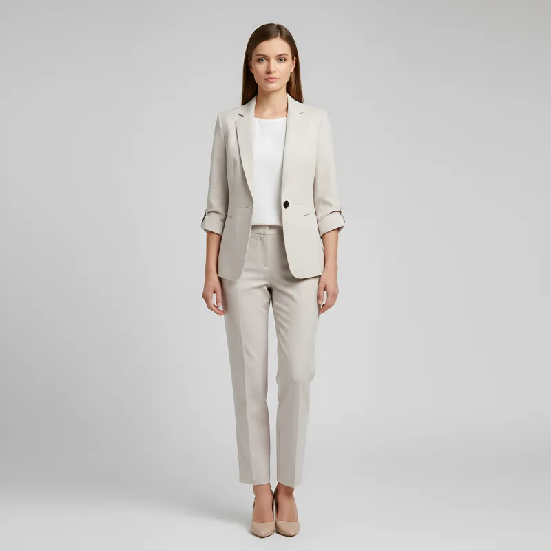 Elegant women's set with blazer and tailored trousers made by Northstyle Fashion