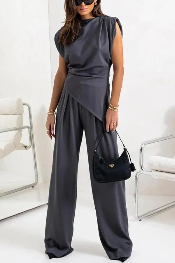 Women's Poised Allure Draped Two-Piece Set sold by Northstyle Fashion product image thumbnail 4