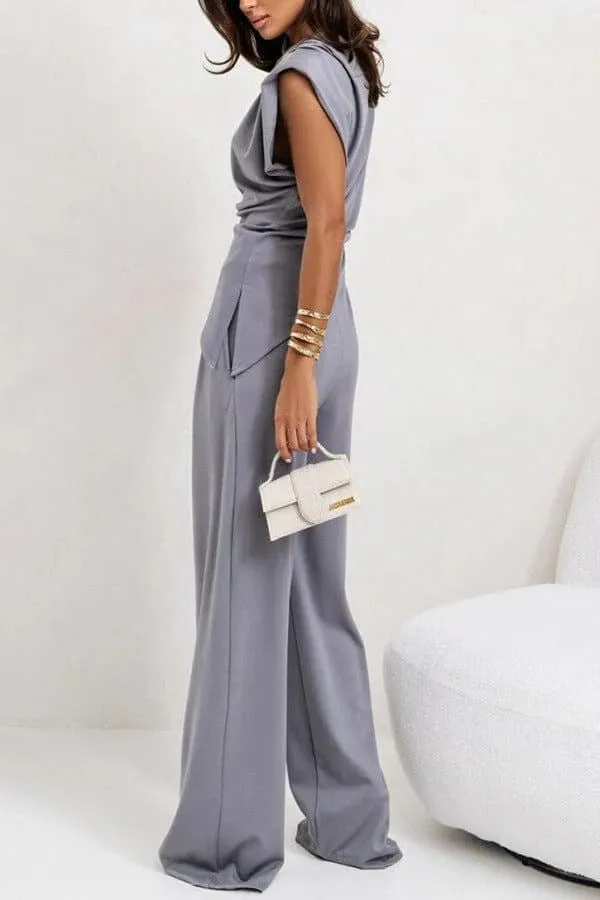 Women's Poised Allure Draped Two-Piece Set sold by Northstyle Fashion product image thumbnail 5
