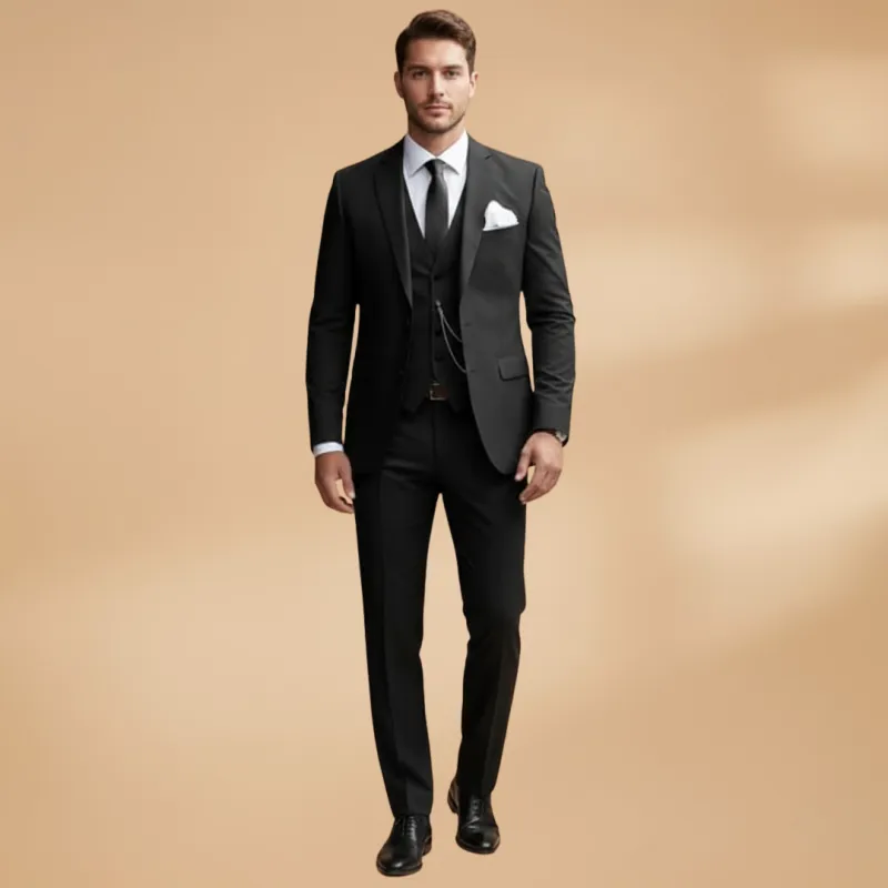 Men’s Three-Piece Suit with Waistcoat and Trousers made by Northstyle Fashion