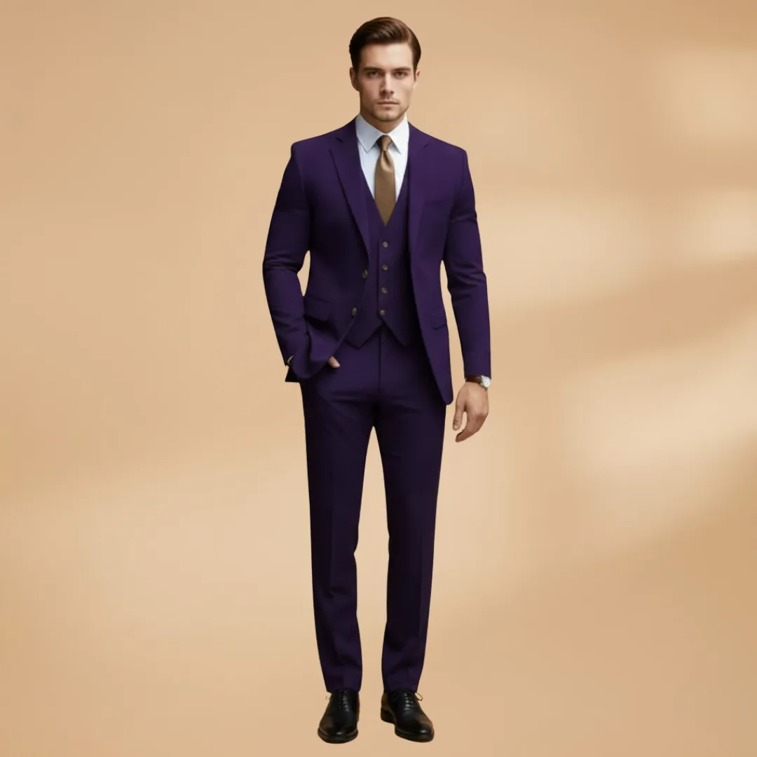 Men’s Three Piece Suit with Straight Leg Trousers sold by Northstyle Fashion product image thumbnail 5