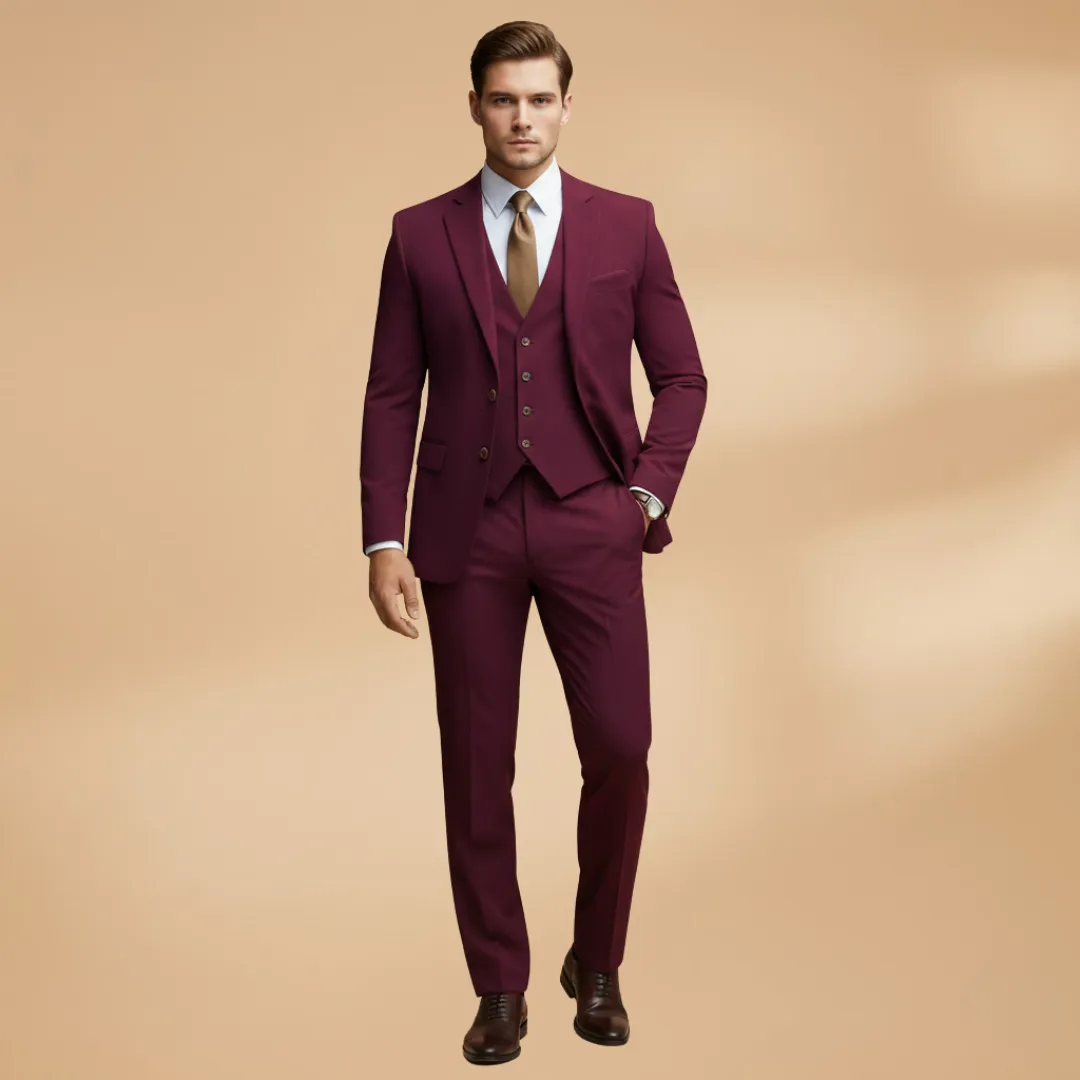 Men’s Three Piece Suit with Straight Leg Trousers sold by Northstyle Fashion product image thumbnail 3