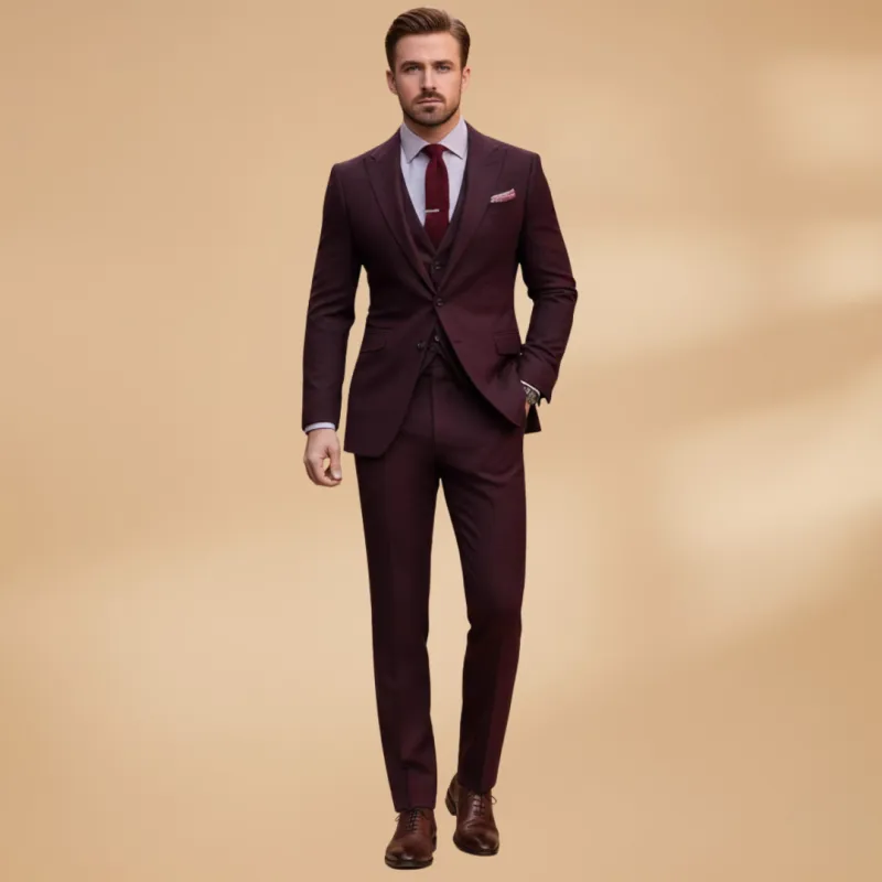Men’s Three-Piece Suit with Blazer and Waistcoat made by Northstyle Fashion