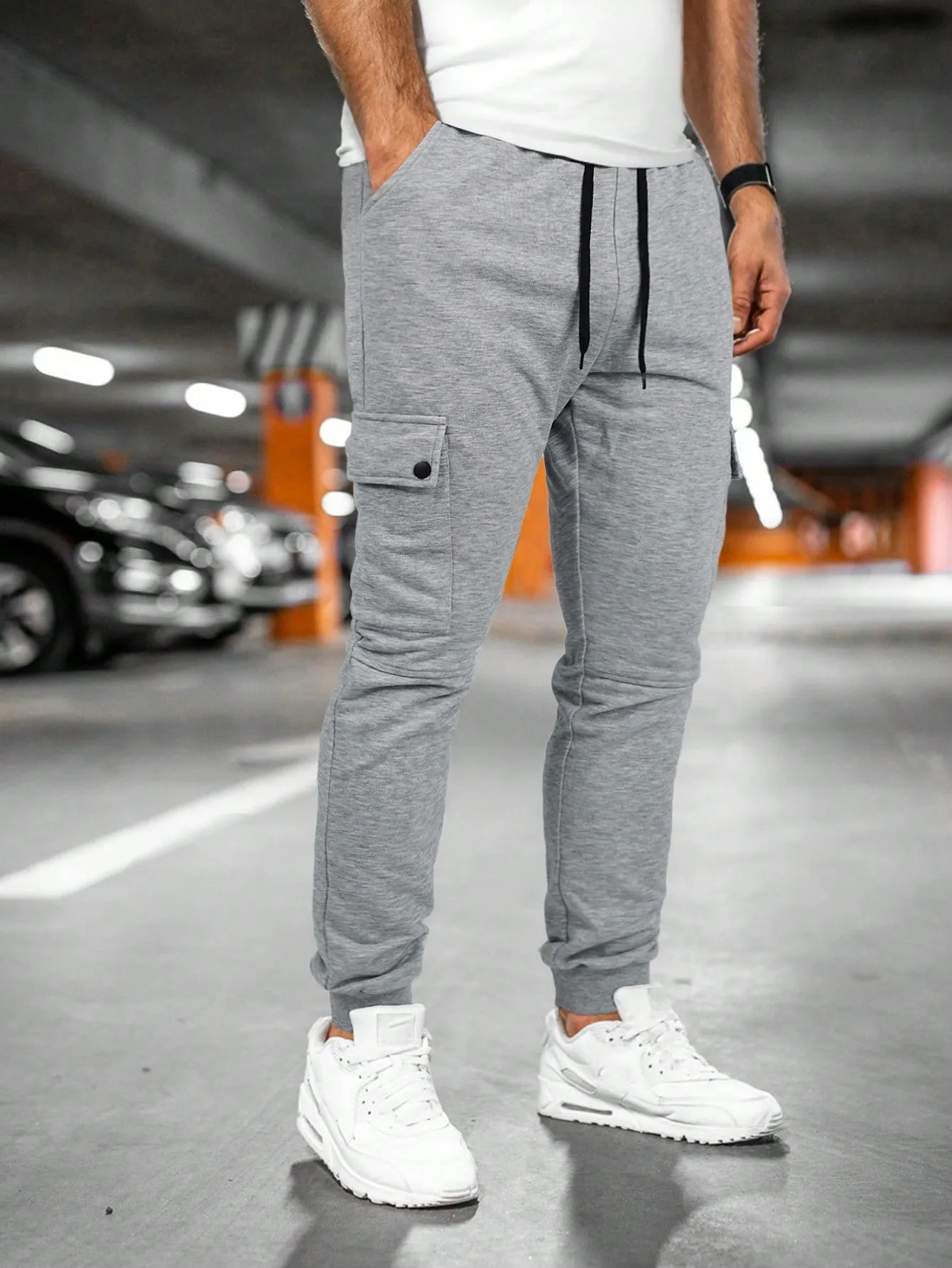 Casual Men's Cargo Jogger Trousers with Drawstring Waist sold by Northstyle Fashion product image thumbnail 5
