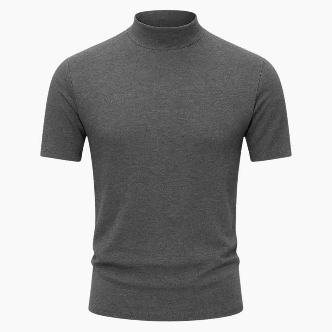 Essential Mock Neck Short Sleeve Men's T-Shirt sold by Northstyle Fashion product image thumbnail 4