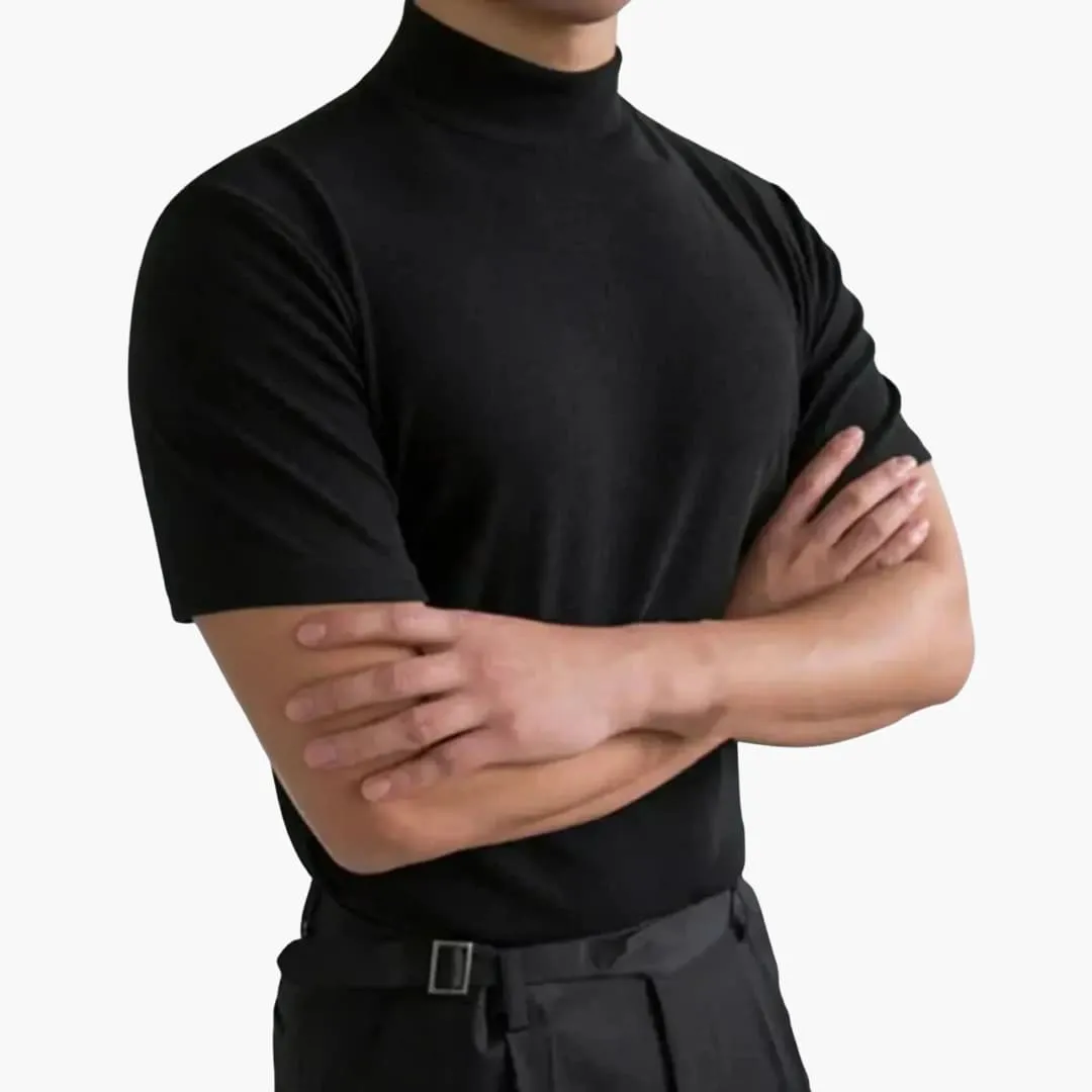 Essential Mock Neck Short Sleeve Men's T-Shirt sold by Northstyle Fashion product image thumbnail 2