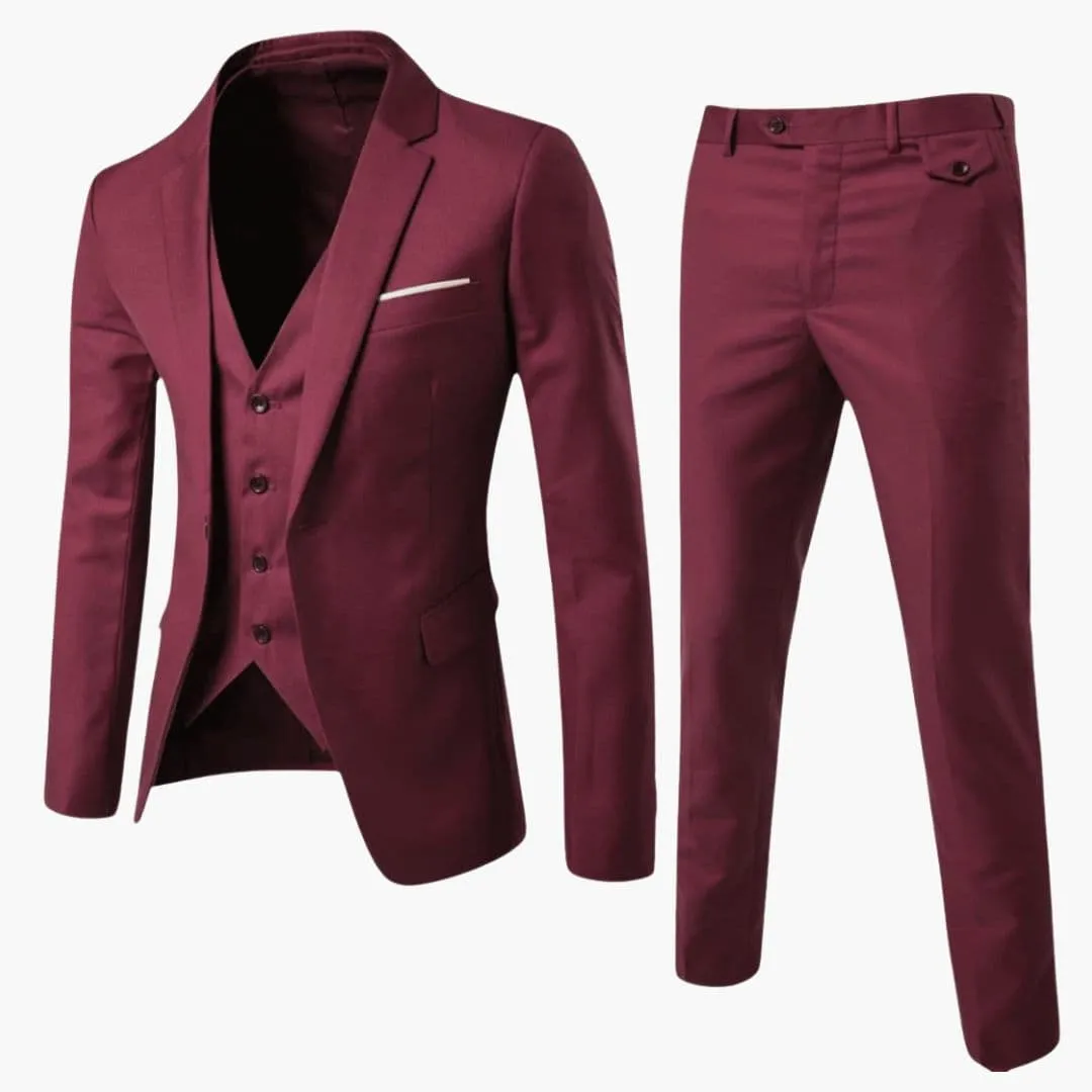 Classic Three-Piece Men's Suit Formal Tailored sold by Northstyle Fashion product image thumbnail 4