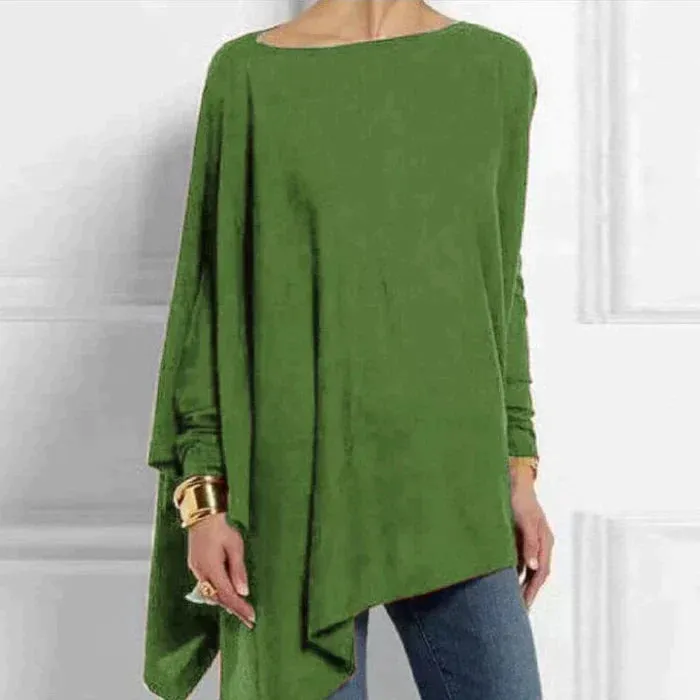 Loose Fit Long Sleeve Asymmetrical Tunic sold by Northstyle Fashion product image thumbnail 4