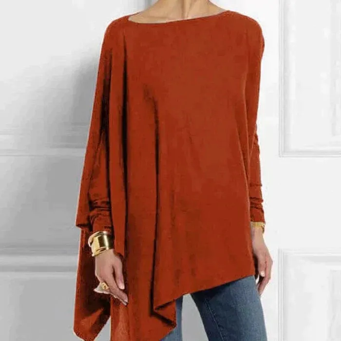 Loose Fit Long Sleeve Asymmetrical Tunic sold by Northstyle Fashion product image thumbnail 5