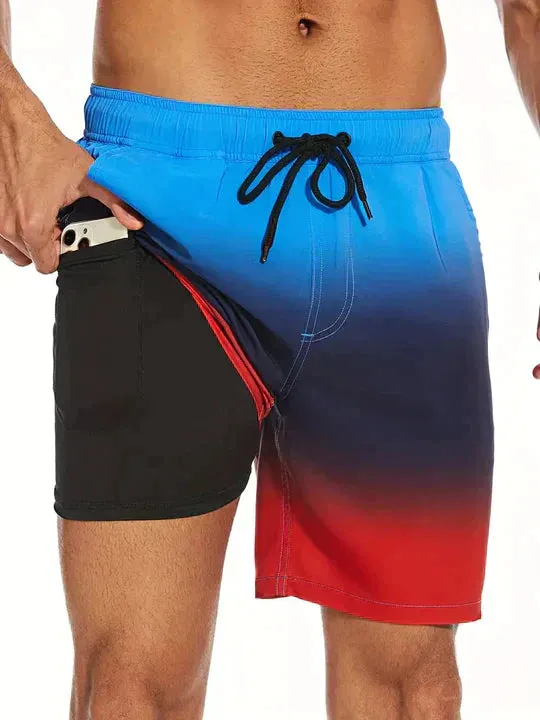 Men's Swim Shorts - Multi-Print Selection and Integrated Compression Liner sold by Northstyle Fashion product image thumbnail 5