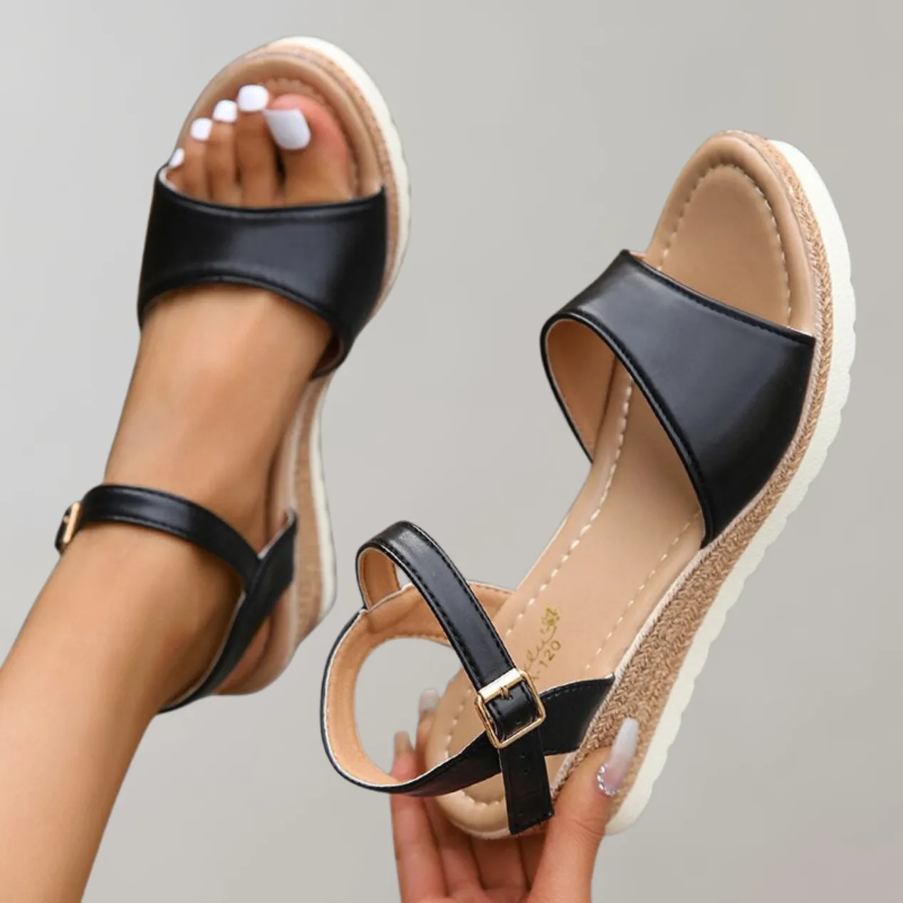 Women’s Orthopaedic Wedge Sandals with Adjustable Straps sold by Northstyle Fashion product image thumbnail 3