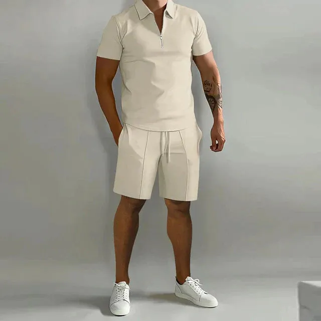 Men's Luxury Polo and Shorts Set sold by Northstyle Fashion