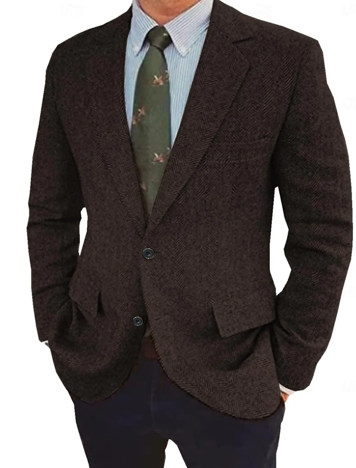 Men's Vintage Regular Fit Blazer Jacket sold by Northstyle Fashion product image thumbnail 4