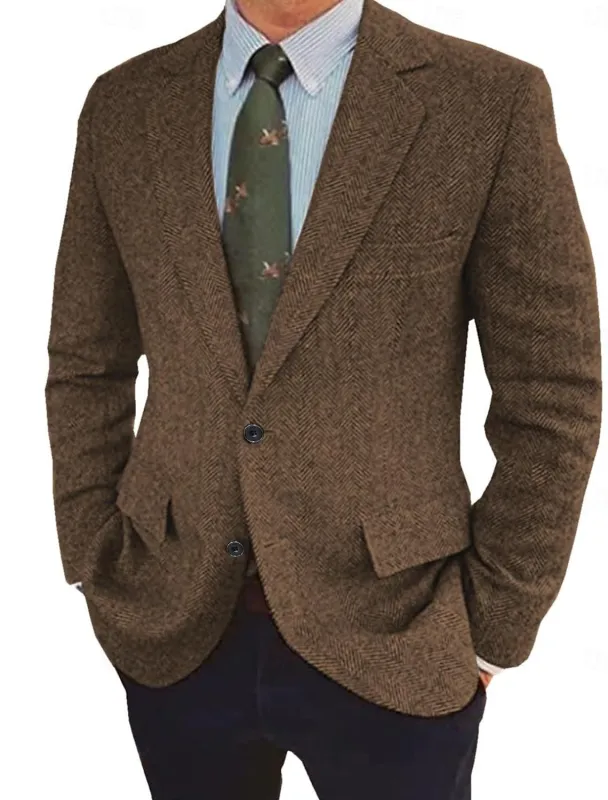 Men's Vintage Regular Fit Blazer Jacket made by Northstyle Fashion