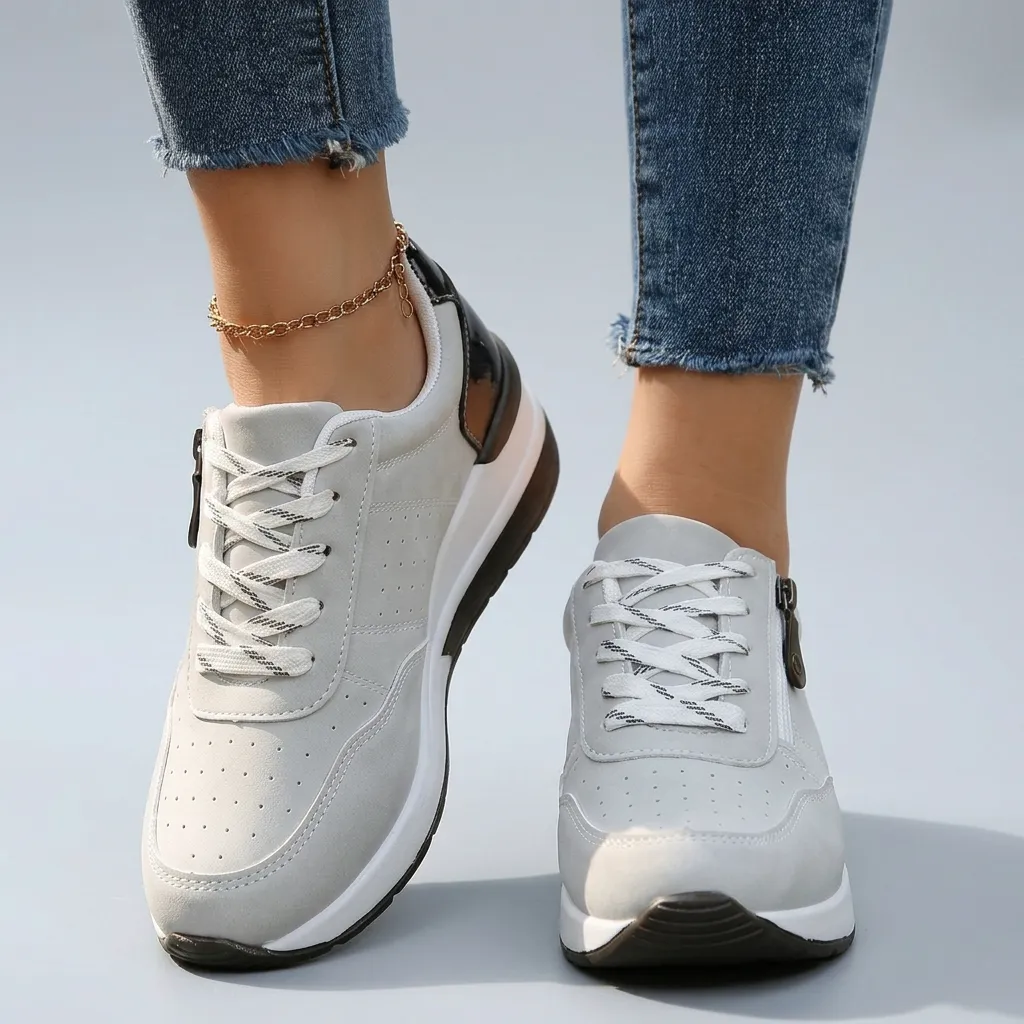 Women’s Orthopedic Walking Sneakers with Side Zipper sold by Northstyle Fashion product image thumbnail 4