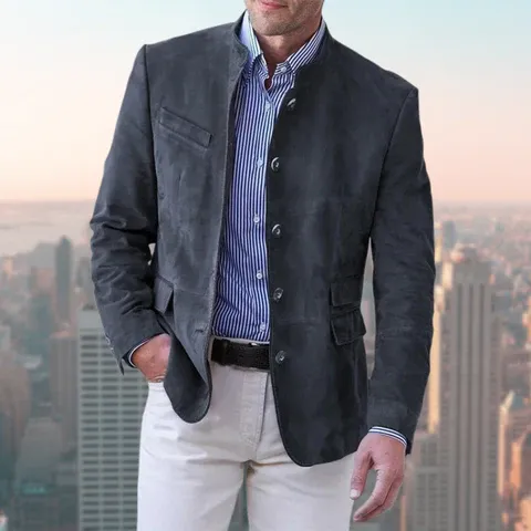 Classic button-down jacket for men sold by Northstyle Fashion product image thumbnail 4