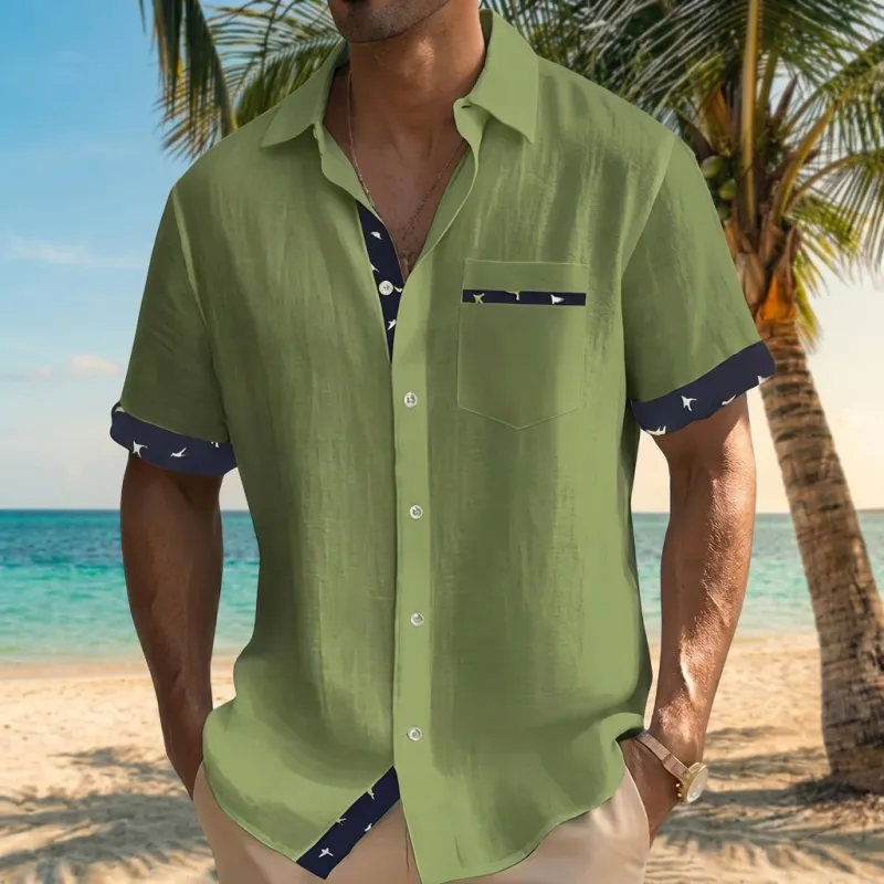 Men's Vieste Short Sleeve Shirt made by Northstyle Fashion