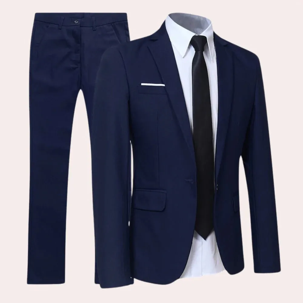 Men's Slim Fit 2 Piece Suit Formal Business Wedding Outfit sold by Northstyle Fashion product image thumbnail 3