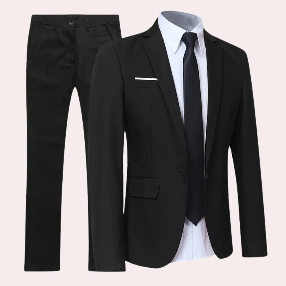 Men's Slim Fit 2 Piece Suit Formal Business Wedding Outfit sold by Northstyle Fashion