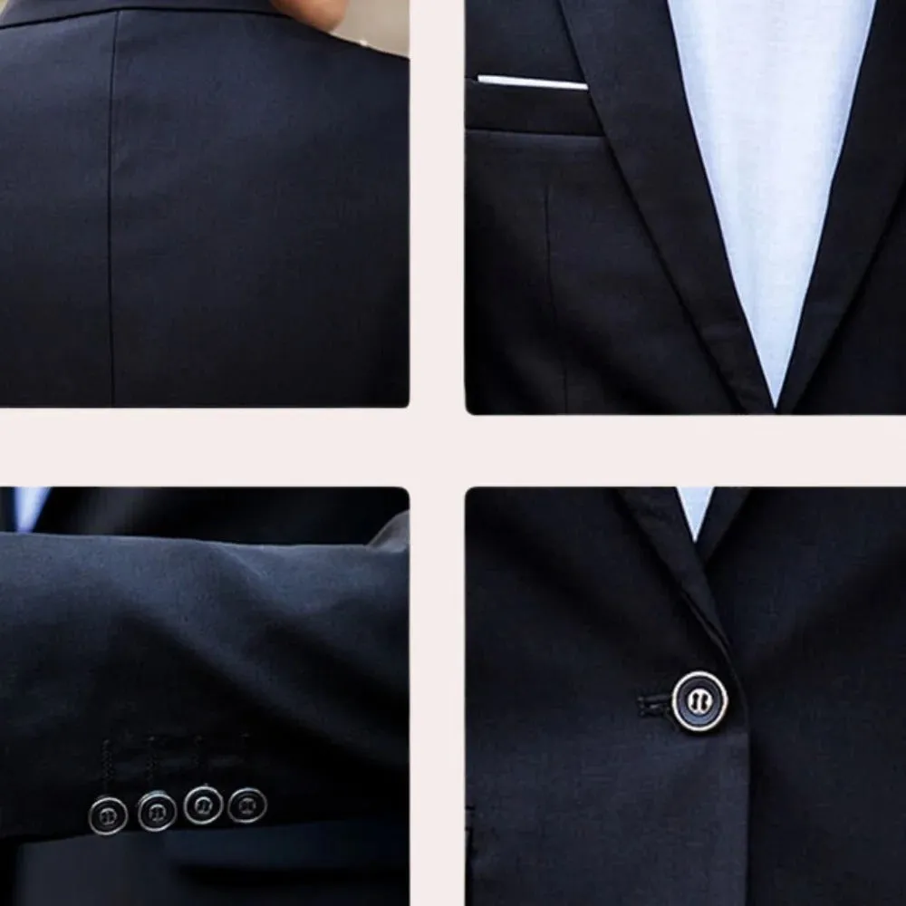 Men's Slim Fit 2 Piece Suit Formal Business Wedding Outfit sold by Northstyle Fashion product image thumbnail 5