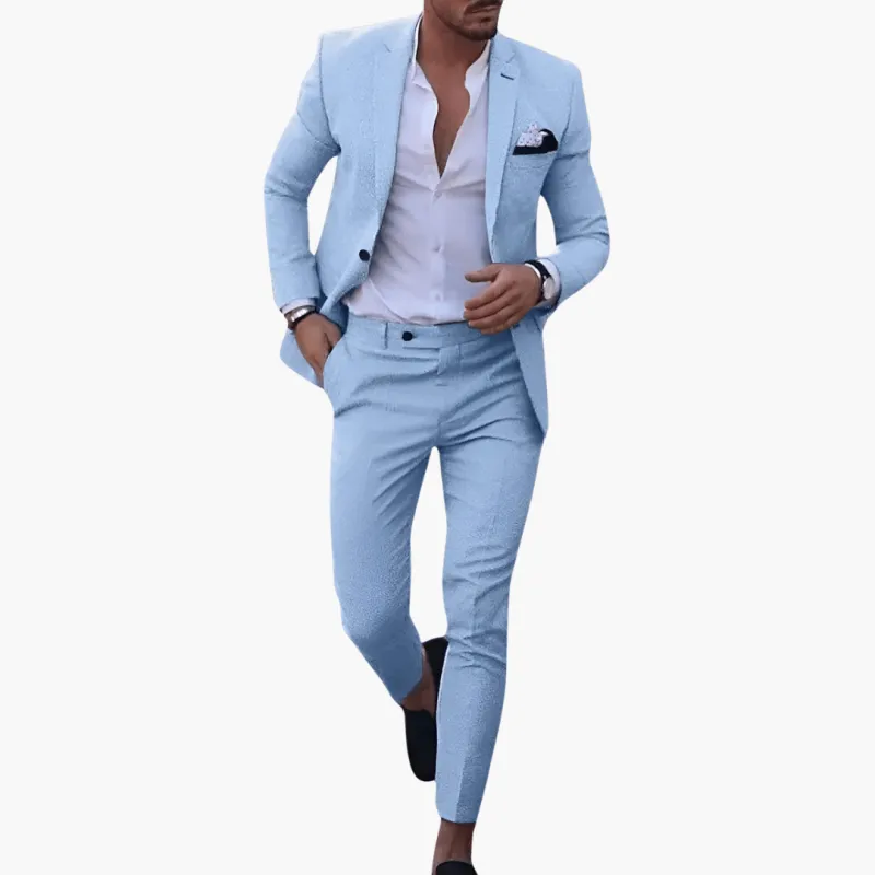 Men’s Slim Fit Modern Formal Blazer and Trousers Set made by Northstyle Fashion