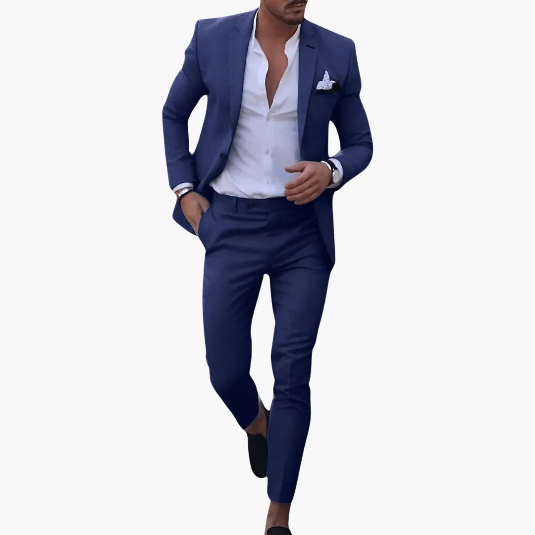 Men’s Slim Fit Modern Formal Blazer and Trousers Set sold by Northstyle Fashion product image thumbnail 2