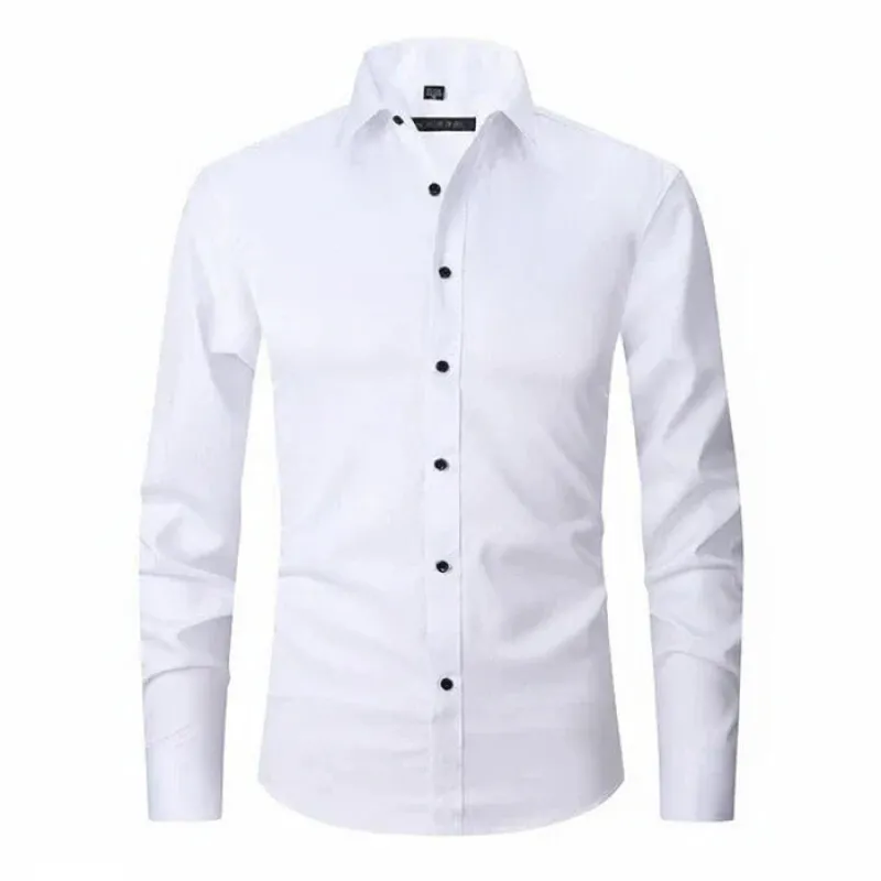 Men's Slim Fit Long-Sleeve Shirt made by Northstyle Fashion