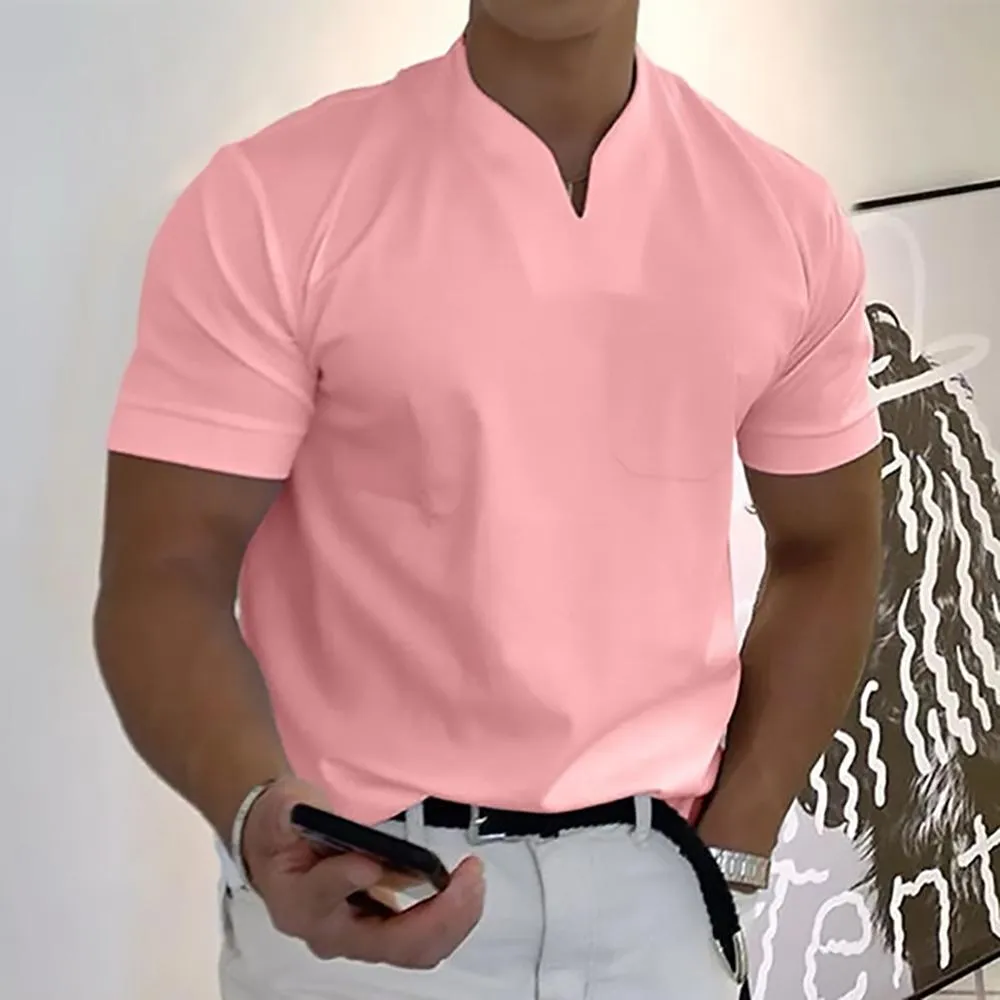 Men's Modern V-Neck Short Sleeve T-Shirt sold by Northstyle Fashion product image thumbnail 4