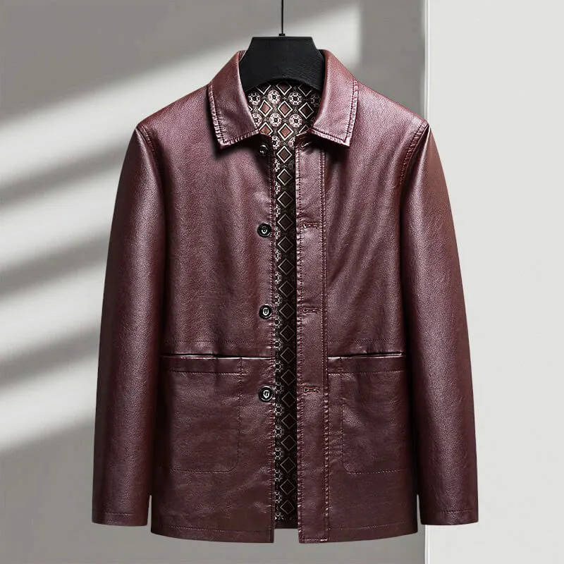 Men's Antonio Verdi Leather Jacket made by Northstyle Fashion