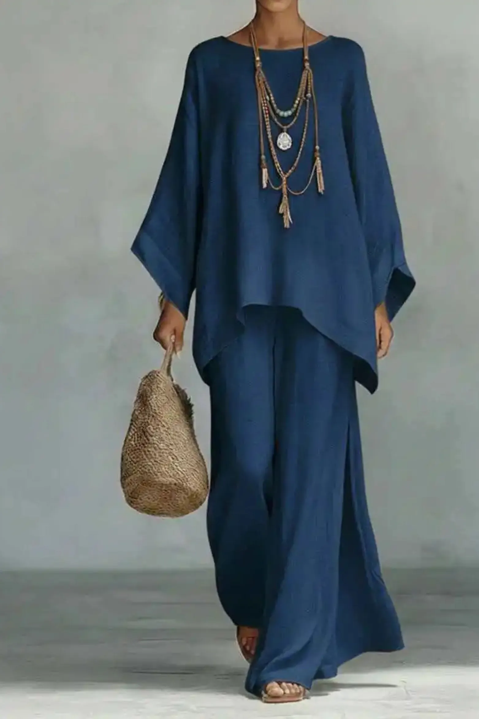 Minimalist Linen Pants Set Sleeveless Co Ord Two Piece sold by Northstyle Fashion product image thumbnail 5