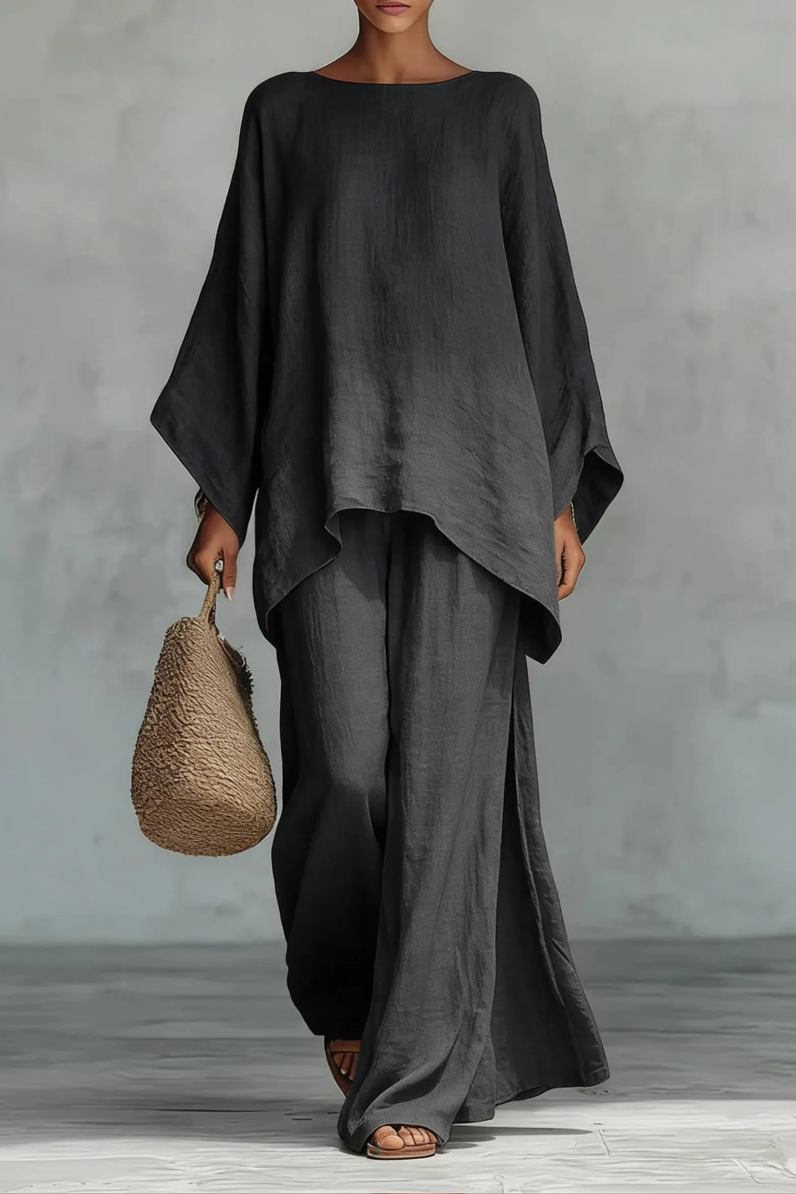 Minimalist Linen Pants Set Sleeveless Co Ord Two Piece sold by Northstyle Fashion product image thumbnail 2