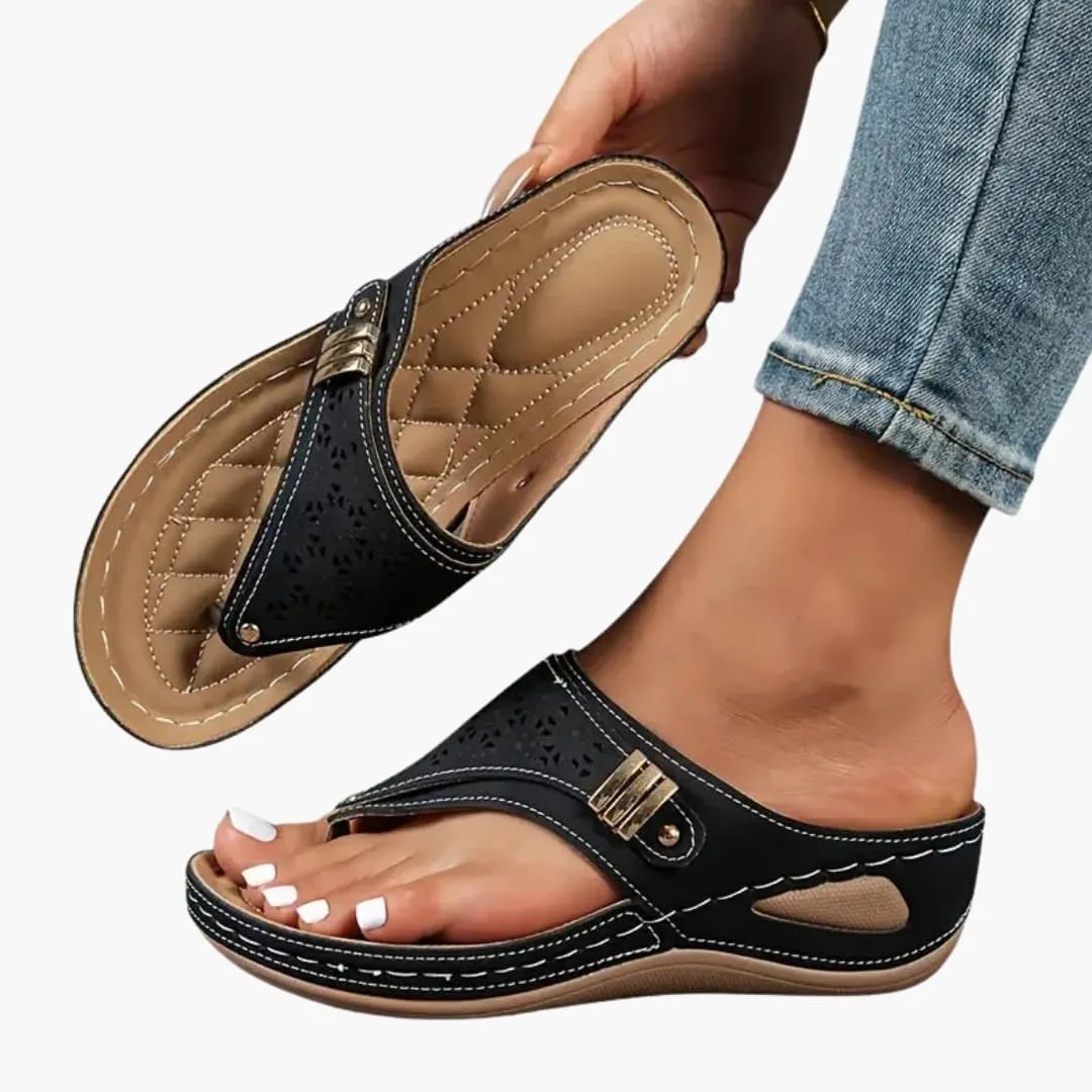 Women's Wilfred Smith Orthopedic Sandals With Contoured Footbed And Wedge Sole sold by Northstyle Fashion