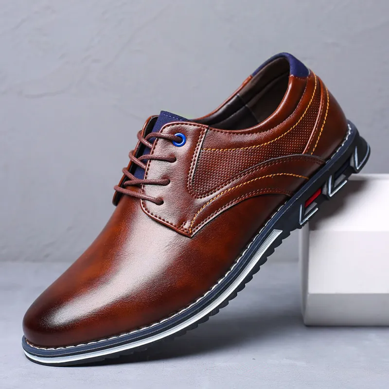 Lucciano Santi Leather Derby Shoes made by Northstyle Fashion