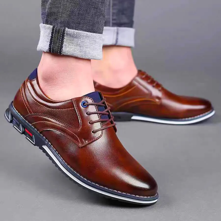 Lucciano Santi Leather Derby Shoes sold by Northstyle Fashion product image thumbnail 5