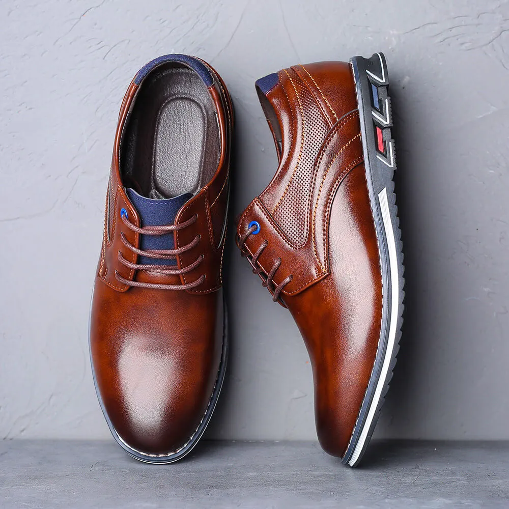 Lucciano Santi Leather Derby Shoes sold by Northstyle Fashion product image thumbnail 3
