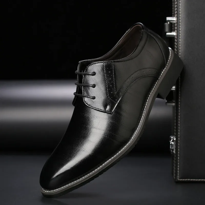 Men's Classic Leather Oxford Dress Shoes made by Northstyle Fashion