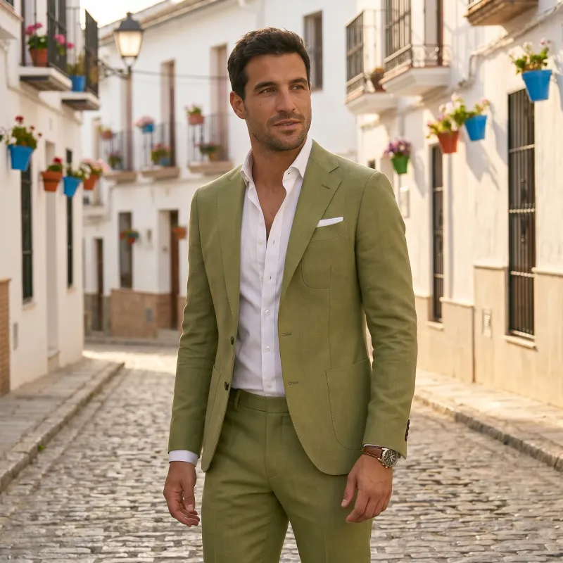 Men's Tailored Two Piece Suit made by Northstyle Fashion
